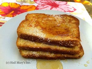 a plate of Classic French toast