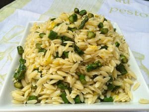 Risotto with lemon and asparagus, for those seeking a refreshing twist on classic Italian cuisine.