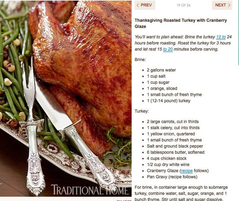 Thanksgiving Traditions: Recipe for Baking a delicious (Turkey