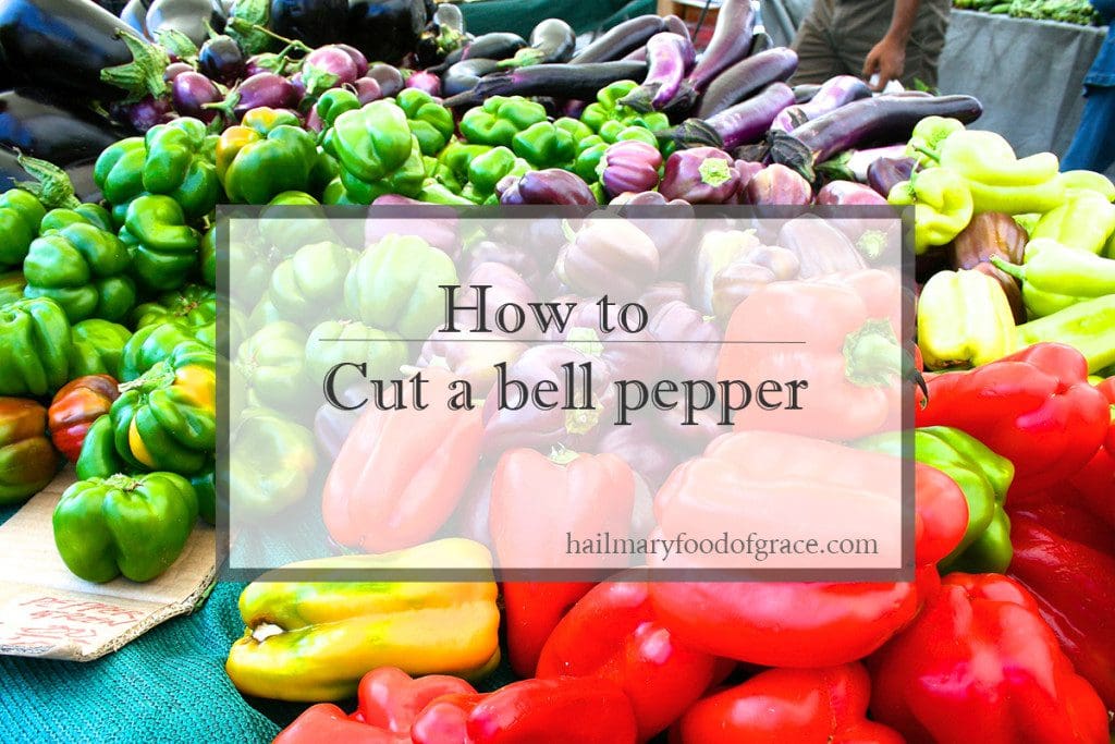 How to cut a bell pepper.