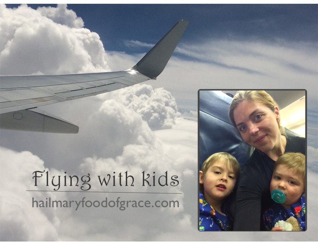 Flying with kids.