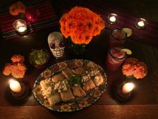 Day of the dead mexican feast.