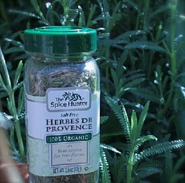A jar of herbs de provence.