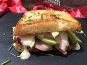 The Mon Cheri grilled ham and cheese