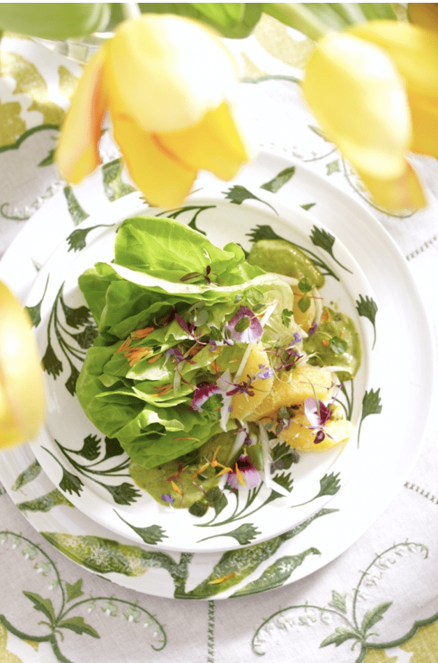 Butterhead and Fennel Salad; Avocado Green Goddess Dressing Hail Mary Food of Grace