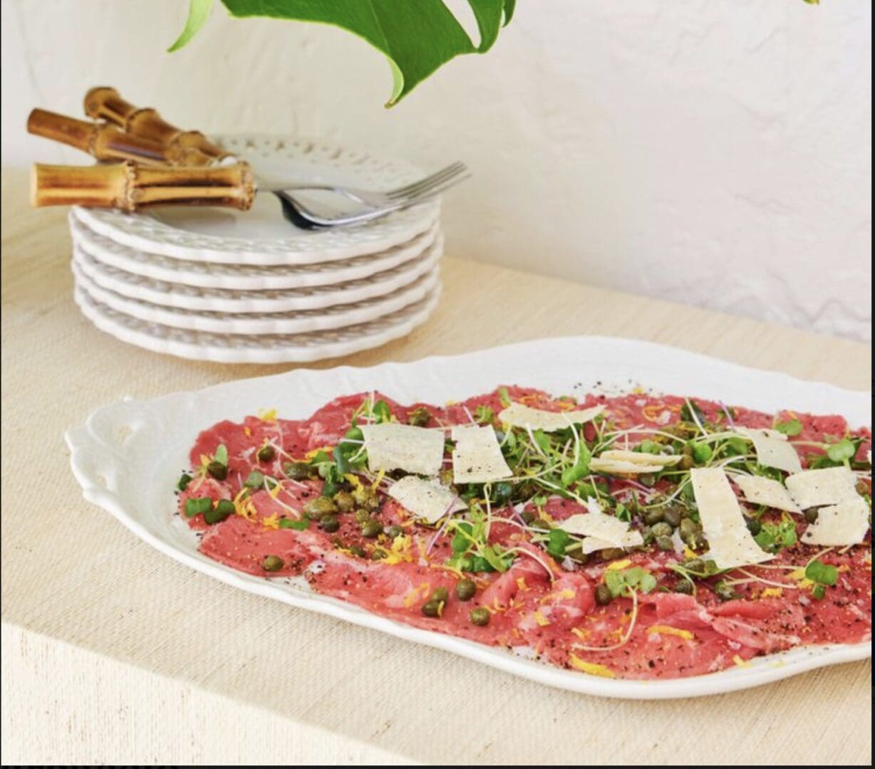 Beef Or Beet Carpaccio - Hail Mary Food Of Grace